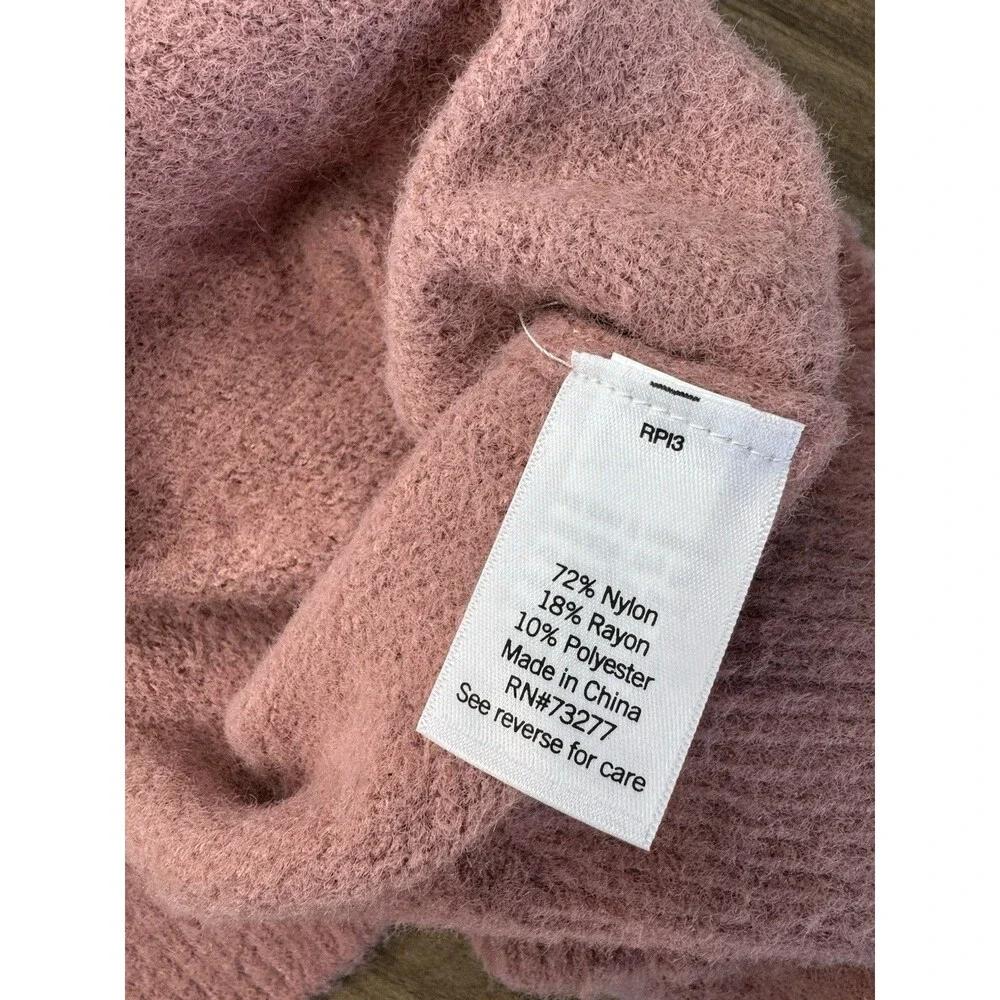 SO Juniors Hoodie XL Pink Eyelash Plush Yard Blush Crop Loungewear Womens NWT